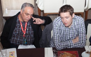 Šamil Alijev i Kris Eska na večeri u restoranu Kameleon
