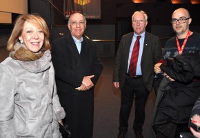 Santiago Loza, glumac u filmu "La Paz" sa ambasadorom Argentine i Borislav Andjelić
