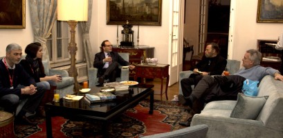 Franco Nero in Italian ambasy